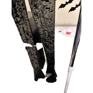 NWOT Black Wednesday Velvet Baby Bell Pants, Sz XS